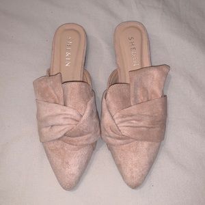 SHEIN pointed toe suede flat